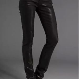 JBrand Pencil Leg Waxed Coated Skinny Jeans sz 28